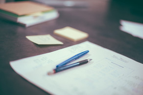 carrer_application notes on a desk