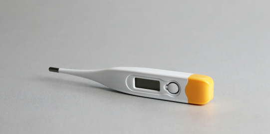 A lying-down thermometer