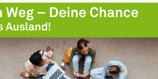 Talentscouts MWDC Veranstaltungsflyer. Oben ist ein Bild mit Menschen, die in einer Gruppe sitzen und mit einander sprechen. Unten stehen die Veranstaltungsdetails: Wann? 3. Juni 2025 um 17.30 Uhr. Findet Online statt.