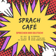 Explosion bubble in which the dates of the next Sprachcafé meetings are written
