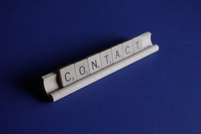 Contact Symbol Scrabble Board Contact