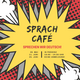 Explosion bubble in which the dates of the next Sprachcafé meetings are written