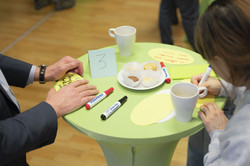 Tandem2Job Midterm Meeting 2023 Brainstorming beim Tandem2Job 2023 Midterm Meeting