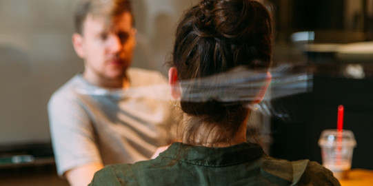 Counseling Two people in a conversation