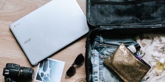 gepackter Koffer Ein Koffer wird gepackt